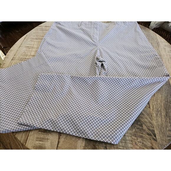 TALBOT'S Brown Beige ARGYLE Diamond CROPPED Dress Pants STRETCH Women's 14P EUC - Picture 3 of 11